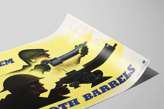 Poster vintage Guerra - Dare il massimo in entrambi i sensi — vista dell’opera