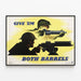 Poster vintage Guerra - Dare il massimo in entrambi i sensi — quadro incorniciato alla parete