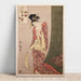 Riproduzione del dipinto Ōgiya Hanaōgi - Ōgiya Hanaōgi (indovinello illustrato) - Kitagawa Utamaro