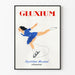 Poster vintage Gluxium - Pattinaggio artistico e equilibrio minerale