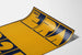 Poster grafico Go Era 3 2 1 in blu e giallo
