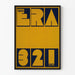Poster grafico Go Era 3 2 1 in blu e giallo