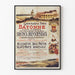 Poster vintage della Gran Plaza de Toros di Bayonne