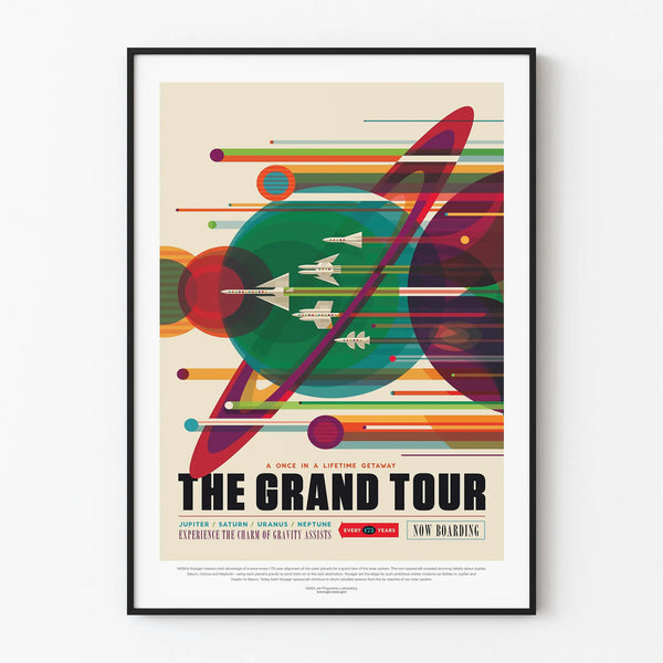 Poster Decorazione Murale Grande Tour del Sistema Solare Artem Legrand