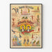 Poster vintage Grande Attrazione Ginnastica Equilibristi Alberts Frères