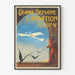 Poster Vintage Grande Settimana dell'Aviazione Rouen 1910