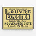 Poster Vintage Grandi Magazzini del Louvre - Esposizione Novità d'Estate — quadro incorniciato alla parete