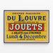 Poster vintage Grands Magasins du Louvre - Esposizione speciale di Giocattoli — quadro incorniciato alla parete