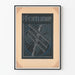 Poster grafico vintage Fortune con linee telefoniche e globo