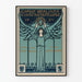 Poster d'epoca mostra d'arte Berlino 1897 stile Art Nouveau