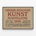 Poster Grande Esposizione d'Arte di Berlino 1899 - Decorazione murale storica — quadro incorniciato alla parete