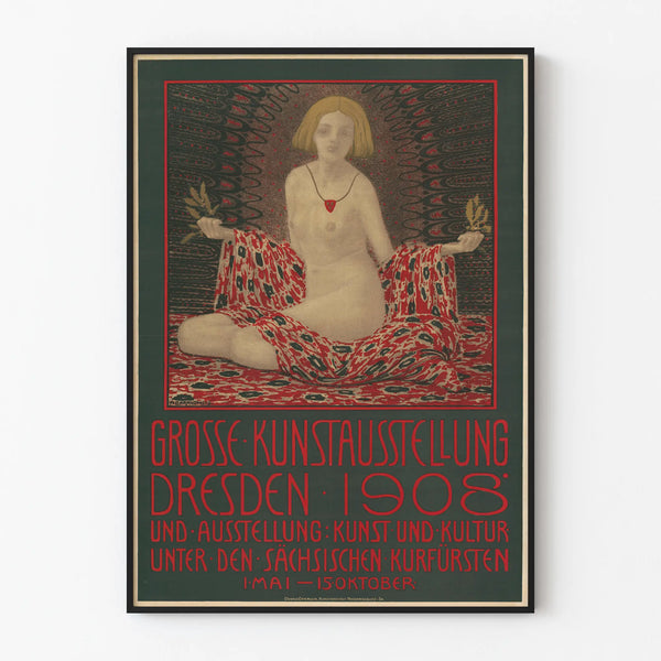 Poster Esposizione di Arte Art Nouveau Dresda 1908