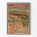 Poster vintage grande fabbrica di mattoni meccanica Schmerber & Co Illfurt Ober-Elsass
