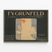 Poster vintage F.V. Grünfeld Landshuter Leinen und Gebild Weberei — quadro incorniciato alla parete