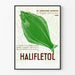 Poster vintage Halifletol olio di fegato di merluzzo