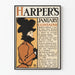 Poster Vintage Harper's gennaio - Illustrazione Moda & Letteratura