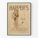 Poster vintage Harper's March con leone e agnello