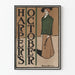 Poster vintage Harper's ottobre 8 - Illustrazione moda antica