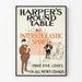 Poster vintage Harper's Round Table Sport Interscolaire
