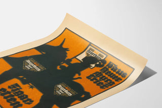 Poster vintage Haus Neuerburg Trier Cigarettes in nero e arancione