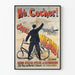Poster vintage Hé Cocher da Michaut - Riparazioni di biciclette e calessi