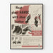 Poster vintage per la cura delle scarpe in pelle contro il calore