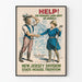 Poster vintage Women's Land Army of America - Divisione del New Jersey