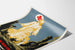 Poster vintage Soccorso Croce Rossa con figura cristica