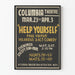 Poster Teatro Vintage Help Yourself Paul Vulpius