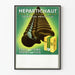 Poster vintage HEPARTICHAUT drenaggio epatico