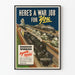 Poster vintage mobilitazione ferrovieri guerra