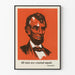 Poster decorativo Lincoln - Citazione 'Tutti gli uomini sono creati uguali'