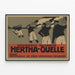 Poster pubblicitario vintage Hertha-Quelle fonte minerale — quadro incorniciato alla parete