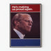 Poster vintage ritratto di leader con slogan ispiratore