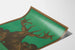 Poster decorativo cervo maestoso su sfondo verde Artem Legrand