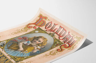 Poster vintage Regali di Natale per decorazione murale festiva