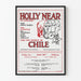 Poster del concerto di Holly Near per il Popolo del Cile