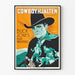 Poster vintage western Cowboyhjälten Hollywood Round-up
