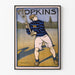 Poster vintage Hopkins giocatore di lacrosse 1905
