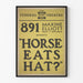 Poster vintage del teatro "Horse Eats Hat?" 891 Maxine Elliott Theatre