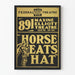 Poster vintage del teatro 'Horse Eats Hat' stile arte grafica