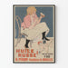 Poster vintage Olio Russo H. Piron Bruxelles decorazione murale