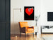 Poster decorativo Cuore e Lametta di Rasoio - Preoccupazione Umana / Tormento Personale