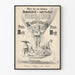 Poster satirico vintage calendario popolare 1866