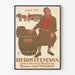 Poster vintage IH Bostelmann Birreria Antica Amburgo