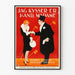 Poster vintage 'I Kiss Your Hand, Madame' decorazione murale elegante