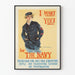 Poster vintage militare I Want You for The Navy