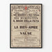 Poster vintage di ballet Ida Rubinstein Teatro alla Scala 1929