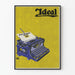 Poster vintage macchina da scrivere Ideal Seidel & Naumann