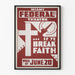 Poster decorativo Teatro Miami Federal If Ye Break Faith